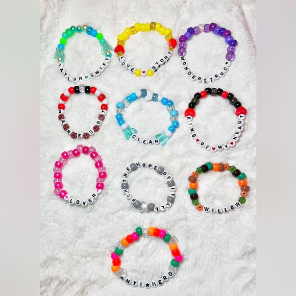 Taylor Swift Eras Tour Friendship Bracelets (10 = 1 per Era ft ALBUM NAMES) - Picture 3 of 10